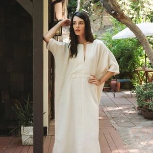 Odd Bird Ruya gauze tunic kaftan style dress Turkish S/M $220